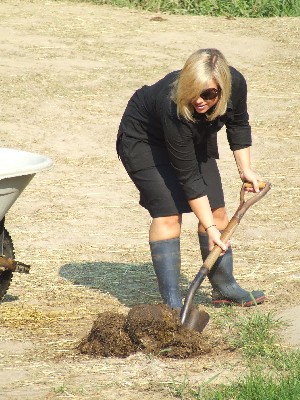 Digging a hole