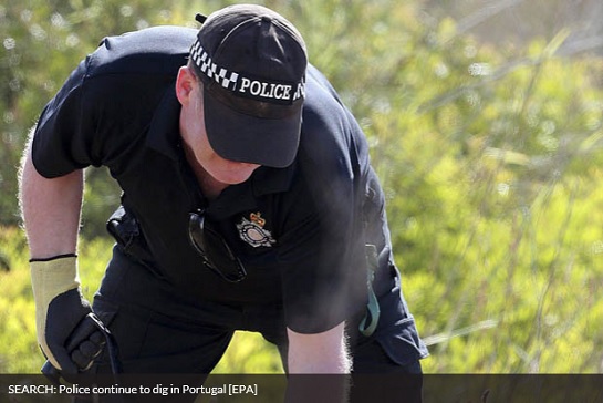 SEARCH: Police continue to dig in Portugal [EPA]