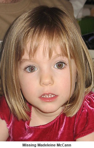 Missing Madeleine McCann