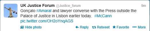 Tweets from UK Justice Forum, 13 September 2013