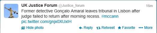 Tweets from UK Justice Forum, 13 September 2013