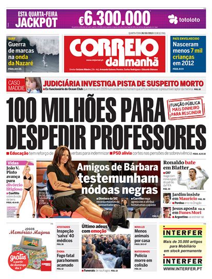 Correio da Manhã, 30 October 2013