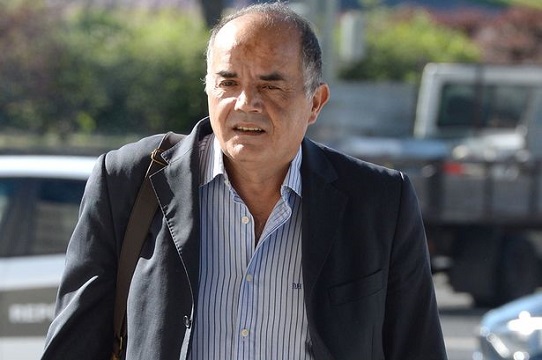 Defendant: Goncalo Amaral arrives at court today