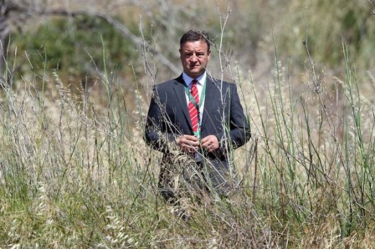 Search: Andy Redwood in Portugal as British police search land in Praia da Luz