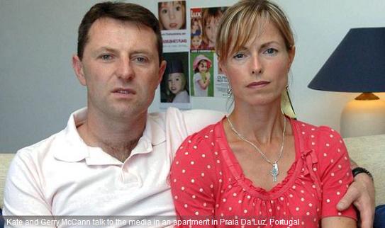 Kate and Gerry McCann talk to the media in an apartment in Praia Da Luz, Portugal