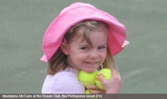 Madeleine McCann at the Ocean Club, the Portuguese resort [PA]