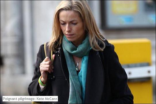 Poignant pilgrimage: Kate McCann