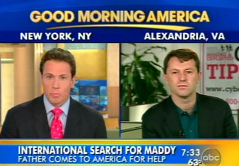 Gerry McCann appeared on US daytime TV programme Good Morning America