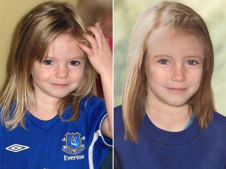 Madeleine McCann and age progressed image