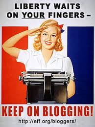 Keep on blogging poster