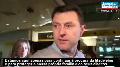 McCanns arrive in Lisbon, 11 January 2010