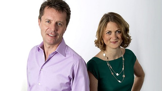 Nicky Campbell and Rachel Burden