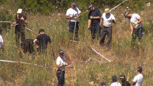 Police search for evidence in Praia da Luz last month