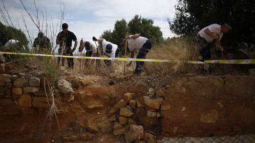 Digging continued for a sixth day on cordoned off scrubland