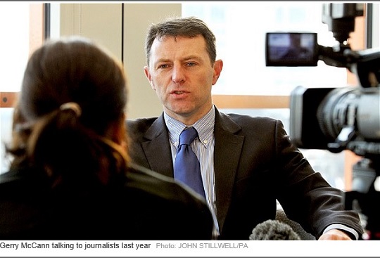 Gerry McCann talking to journalists last year Photo: JOHN STILLWELL/PA