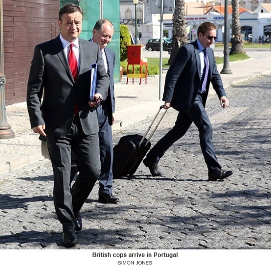 British cops arrive in Portugal Photo: SIMON JONES