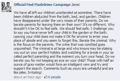 Little reminder Official Find Madeleine Facebook Monday 18 April 2011 Ofb18411b