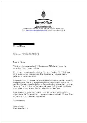 Home Office response, 03 April 2012