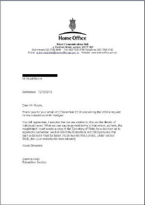 Home Office response, 20 December 2010