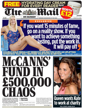 Mail on Sunday, 24 August 2008