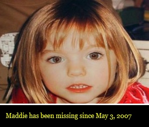 Maddie has been missing since May 3, 2007