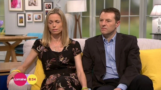 The McCanns appear on ITV - Lorraine, 01 May 2014